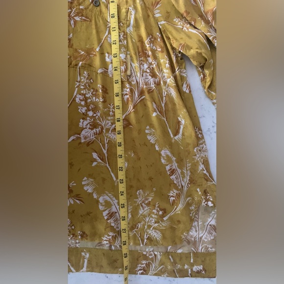 We The Free Mustard Floral Blouse - SZ Medium - Picture 8 of 12